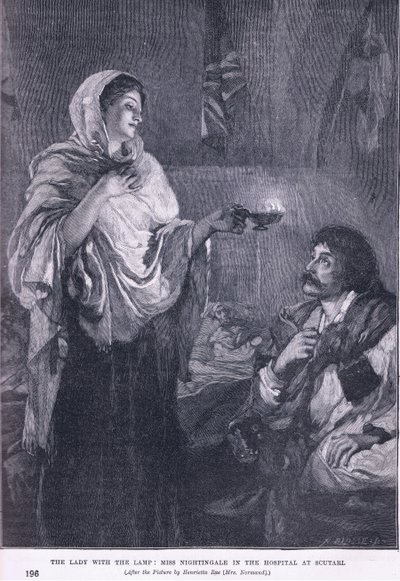 The Lady with the Lamp: Miss Nightingale in the hospital at Soutari by Henrietta Rae